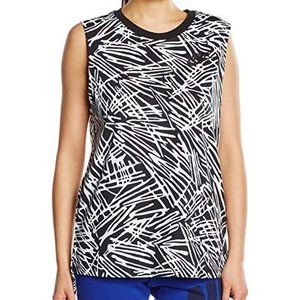 NIKE Zebra 739960 BLACK / WHITE Muscle Tank Top